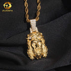 VVS Moissanite Jesus Pendant – 925 Sterling Silver | Gold & Silver Finish — photo 5 of 8