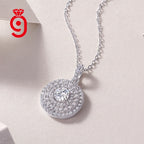 925 Silver Moissanite Compass Pendant Necklace – Gold Plated | GRA Certified — photo 4 of 7