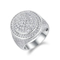 VVS1 Moissanite Full Pave Hip Hop Ring – 925 Sterling Silver | Gold Plated | GRA Certified — photo 7 of 7
