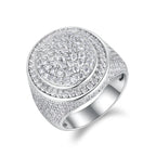 VVS1 Moissanite Full Pave Hip Hop Ring – 925 Sterling Silver | Gold Plated | GRA Certified — photo 7 of 7