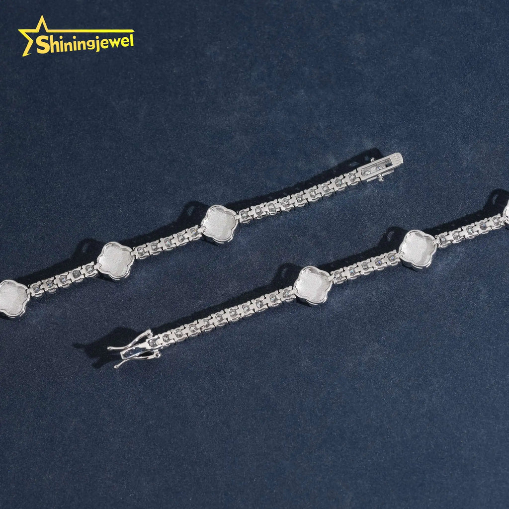 VVS Moissanite Cuban Link Bracelet – 925 Sterling Silver | Men's Hip Hop — photo 5 of 7