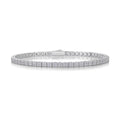 Square Moissanite Tennis Bracelet – 925 Sterling Silver | VVS1 D Color — photo 7 of 7