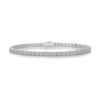 Square Moissanite Tennis Bracelet – 925 Sterling Silver | VVS1 D Color — photo 7 of 7