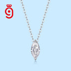 925 Silver 1ct D Color Moissanite Angel Eye Pendant Necklace – GRA Certified — photo 1 of 7