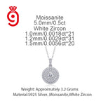 925 Silver Moissanite Compass Pendant Necklace – Gold Plated | GRA Certified — photo 6 of 7