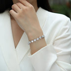 VVS Moissanite Tennis Bracelet – 3mm & 5mm | 18K Gold Plated | 925 Sterling Silver — photo 2 of 8