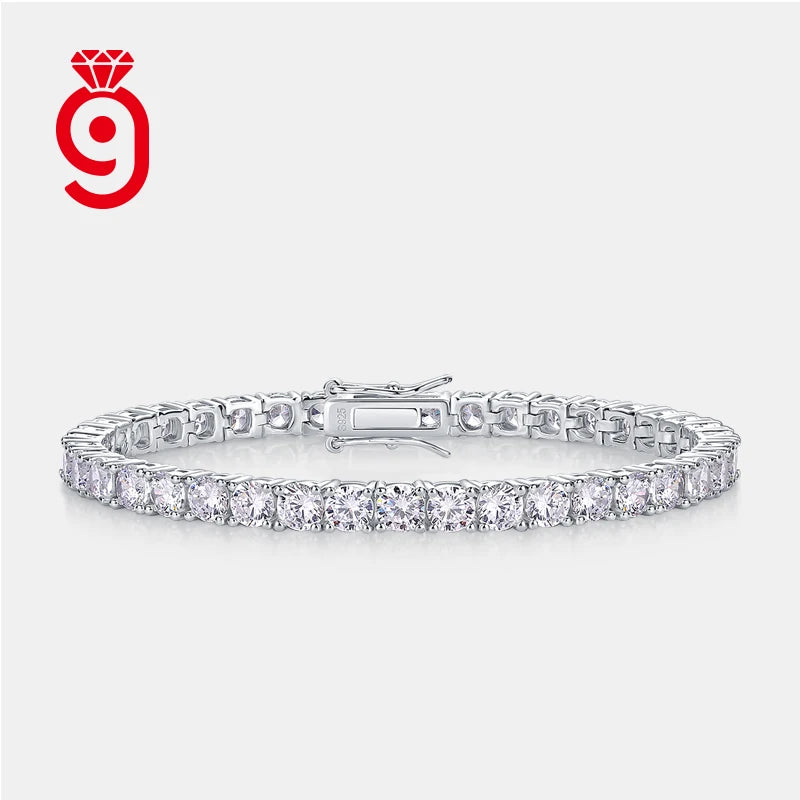 VVS Moissanite 4mm Tennis Bracelet – 925 Sterling Silver | Women's | GRA Certified — photo 7 of 7