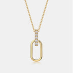 VVS Moissanite Charm Pendant Necklace – 18K Gold Plated | 925 Sterling Silver — photo 2 of 7