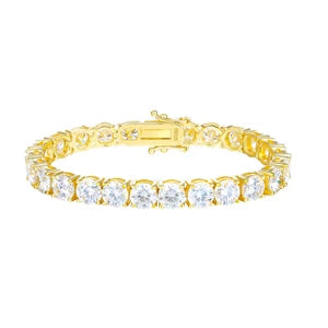 VVS Moissanite Tennis Bracelet – 925 Sterling Silver | 2mm–6mm | Gold & White Gold | GRA Certified — photo 11 of 16