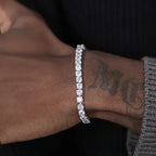 3mm VVS Moissanite Tennis Bracelet – 925 Sterling Silver | Gold Plated | GRA Certified — photo 6 of 7
