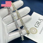 Moissanite Tennis Chain & Bracelet – 2mm / 3mm / 4mm | 925 Sterling Silver — photo 4 of 9