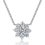 925 Silver Moissanite Diamond Pendant Necklace – White Gold Finish — photo 1 of 7