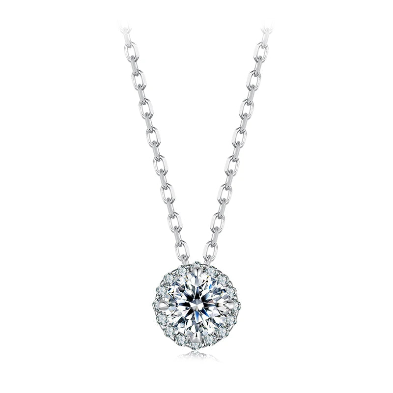 925 Silver VVS Moissanite Diamond Necklace – Fashion Style - view 2