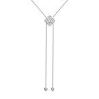 925 Silver Floral Moissanite Pendant Necklace