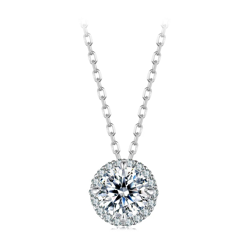 925 Silver VVS Moissanite Diamond Necklace – Fashion Style - view 1