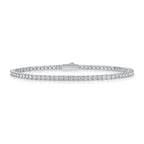 2.0mm VVS1 D Color Moissanite Tennis Bracelet – 925 Sterling Silver
