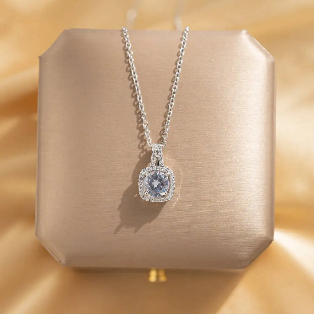 925 Silver 1.16ct Moissanite Pendant Necklace - view 2