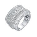 Iced Out Moissanite Wedding Band – 18K Gold Plated, 925 Silver - DB Diamonds