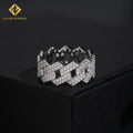 Moissanite Hip Hop Iced Out Ring – 925 Silver, GRA Certified - DB Diamonds
