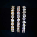 Moissanite Tennis Bracelet 2–6.5mm – 925 Silver, 18K Gold Toned - DB Diamonds