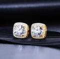 Round Cut 1CT Moissanite Stud Earrings – 925 Sterling Silver - DB Diamonds