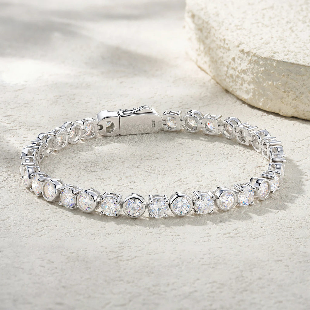 VVS D Color Moissanite Tennis Bracelet – 925 Sterling Silver - DB Diamonds