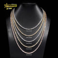 VVS Moissanite Iced Out Tennis Chain – 925 Silver, GRA Certified - DB Diamonds