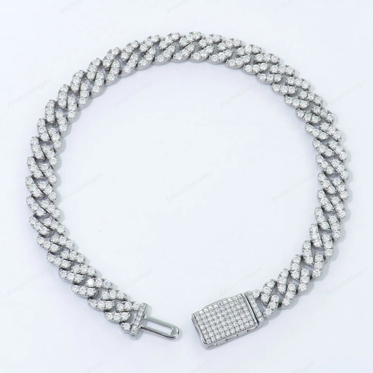 VVS Moissanite Miami Cuban Bracelet – 925 Sterling Silver, 6mm - DB Diamonds