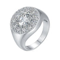 VVS Moissanite Solitaire Hip Hop Ring – 925 Sterling Silver - DB Diamonds